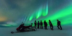 aurores boréales en Laponie